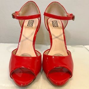 High heels, color: red, size 7.5